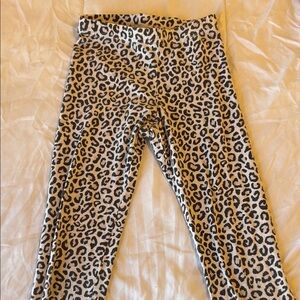 Old Navy Kids Animal Print Leggings - Black and Tan